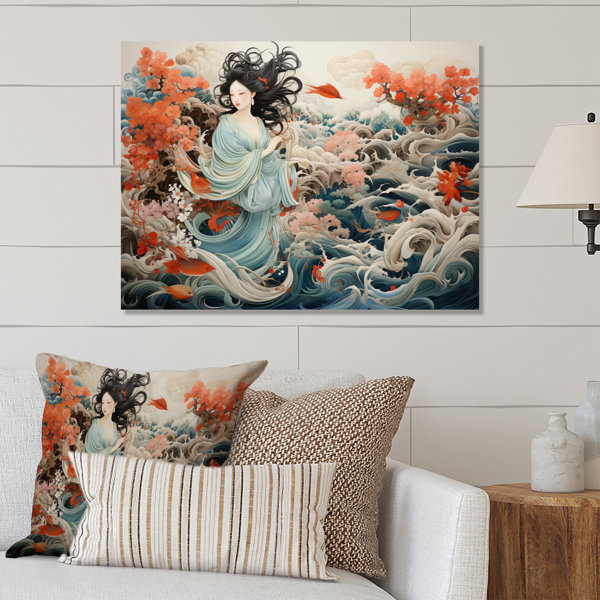 Red Barrel Studio® China Art Silk Embroidery Chinese Metal Wall Art